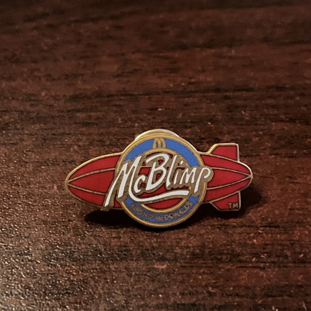 McDonald's McBlimp Airship Employee Lapel Hat‎ Pin